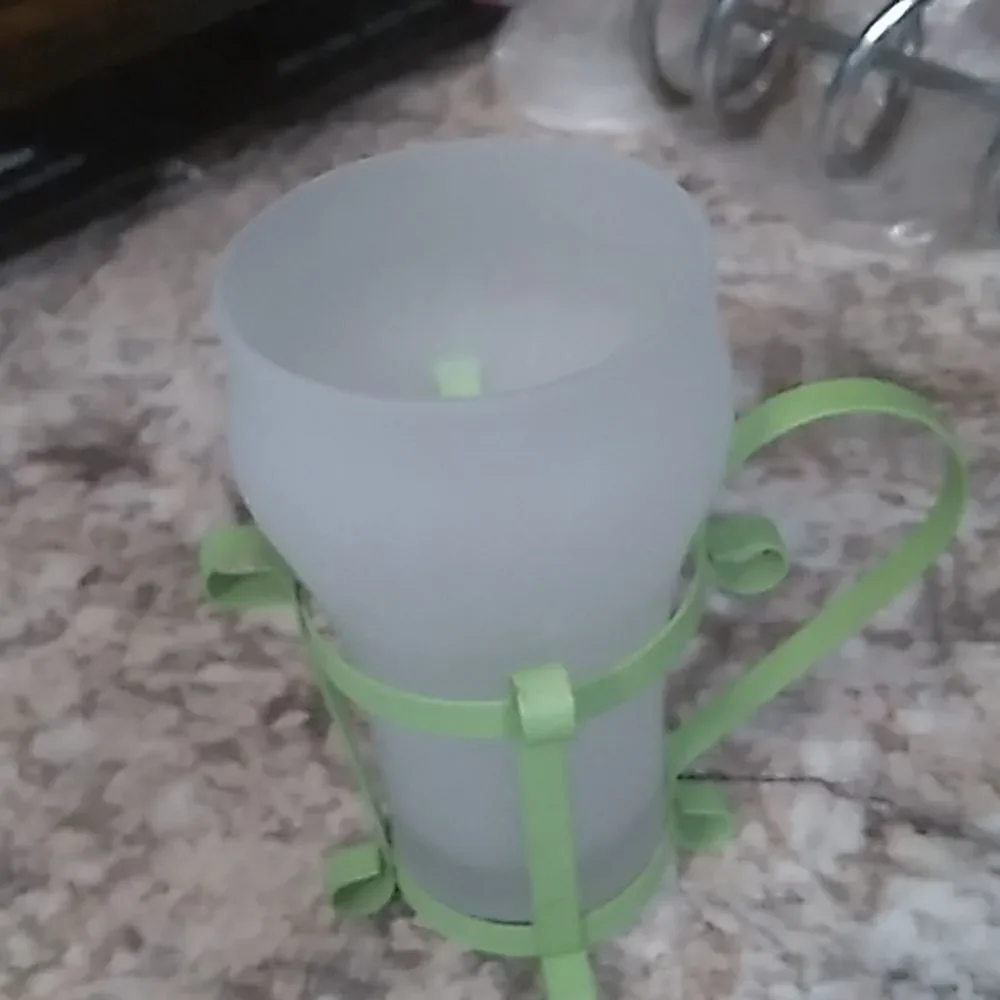 Set of Four Frosted Soda Glasses